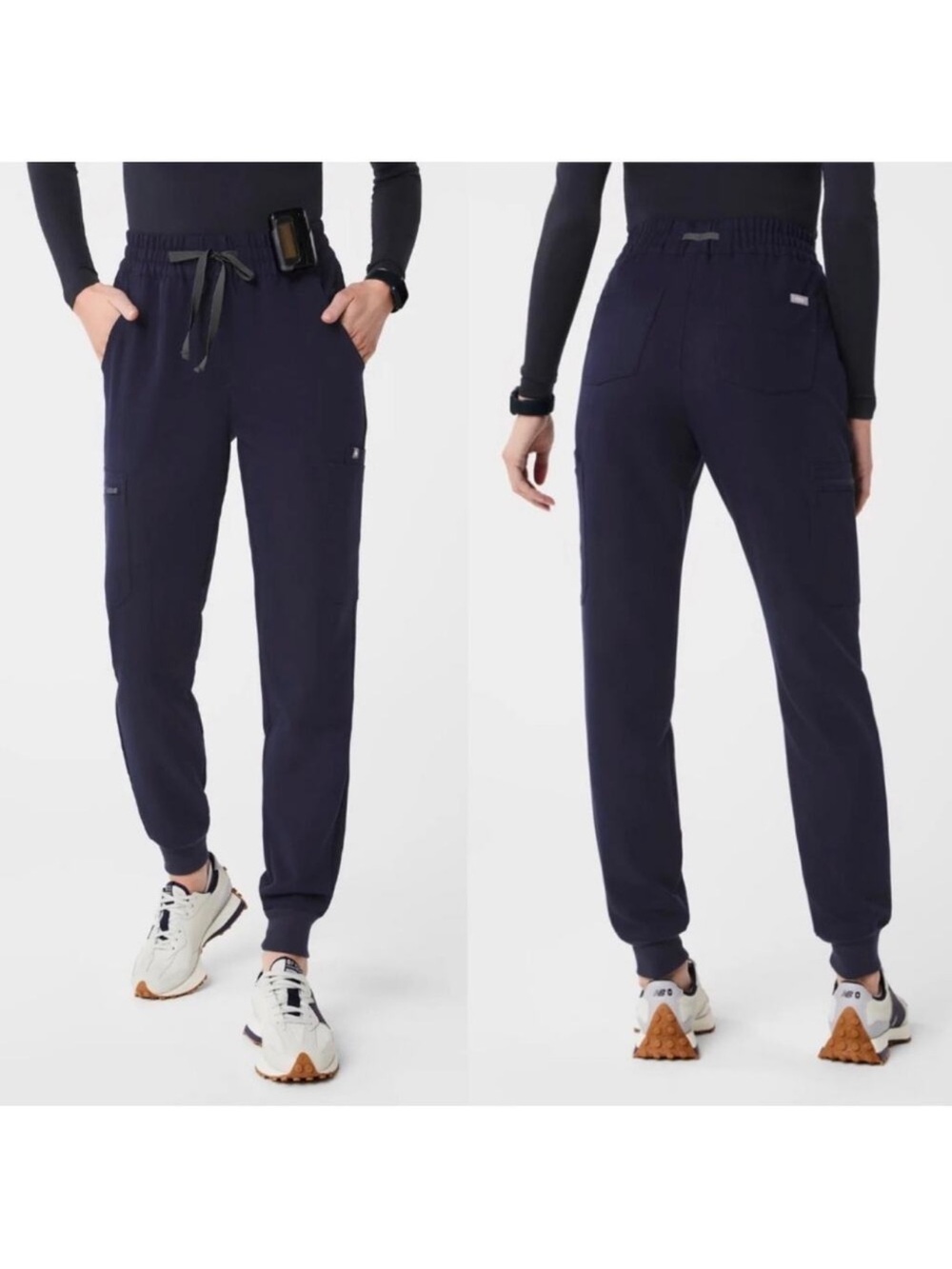 FIGS Uman Relaxed Jogger Scrub Pants Navy Blue Small Medical Nursing